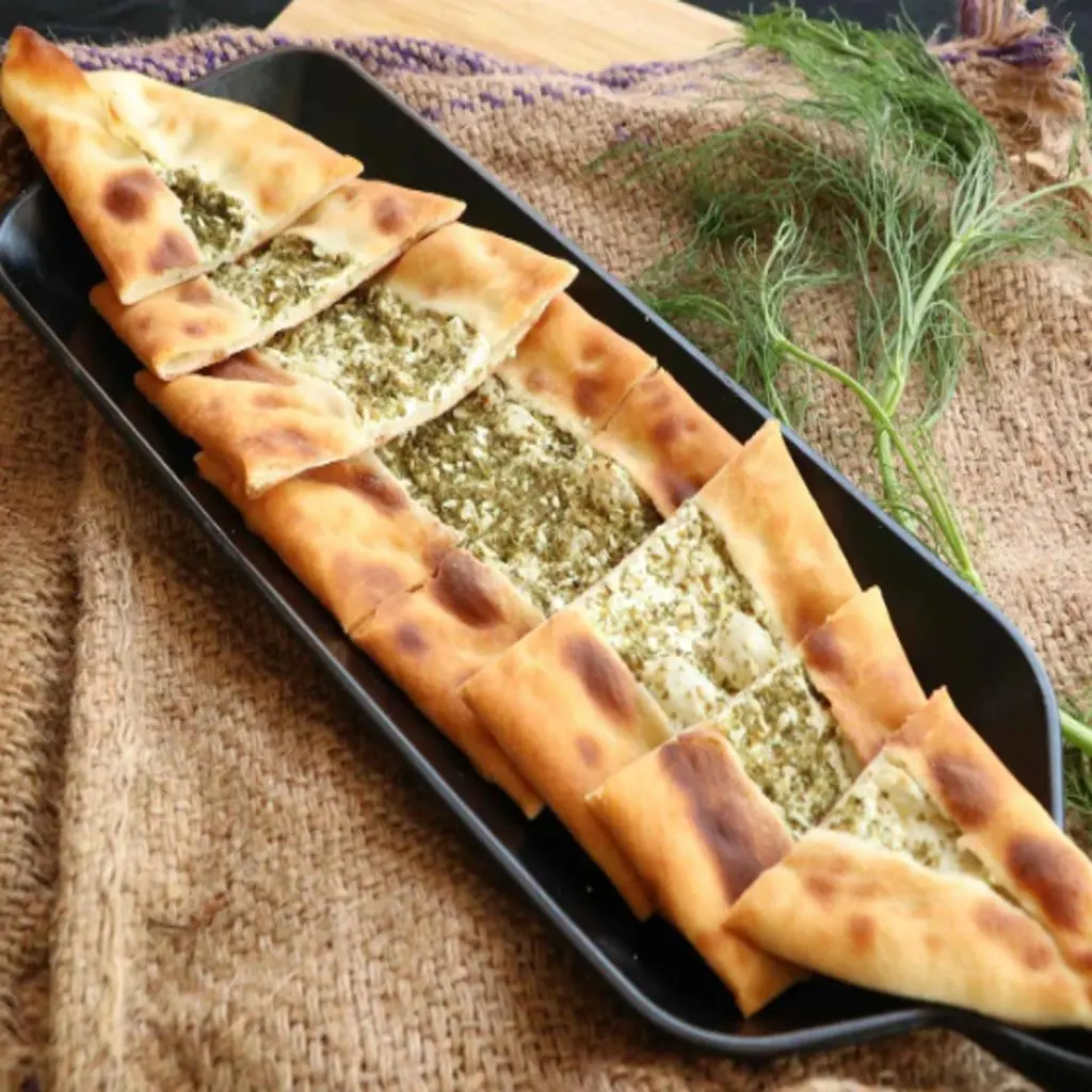 Cheese and Zaatar Pie